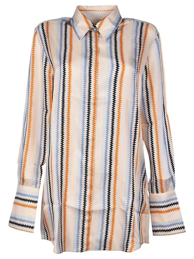 Shop Victoria Victoria Beckham Victoria Beckham Striped Shirt In Multicolor