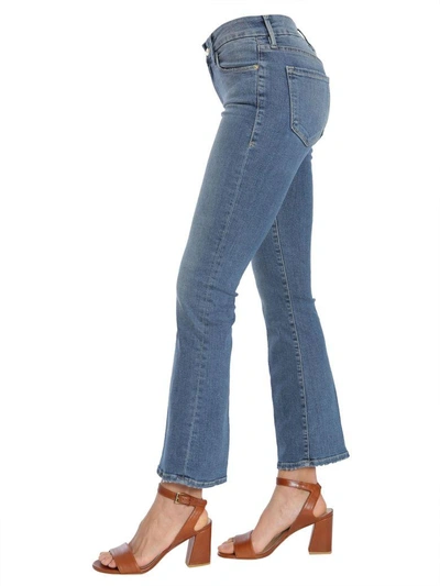 Shop Frame Le Crop Mini Boot Jeans In Denim