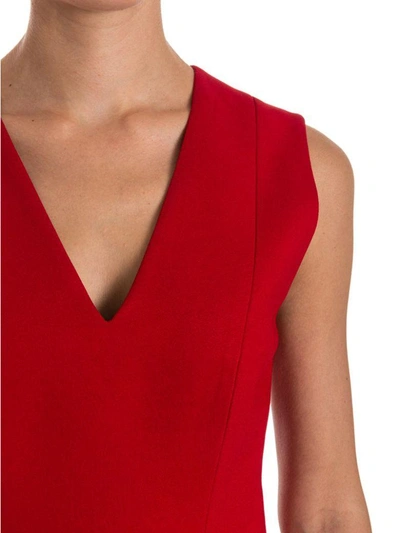 Shop Fausto Puglisi Viscose Blend Dress In Red - Fuchsia
