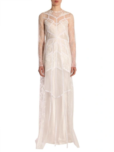 Shop Givenchy Long Dress In Bianco