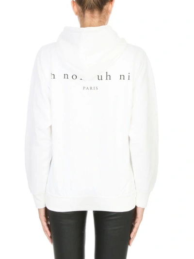 Shop Ih Nom Uh Nit Jimi Hooded Sweater In White