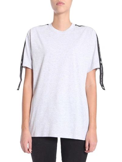 Shop Forte Couture Cropped T-shirt In Grigio