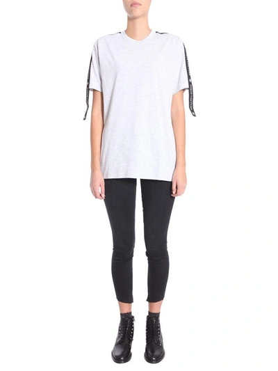 Shop Forte Couture Cropped T-shirt In Grigio