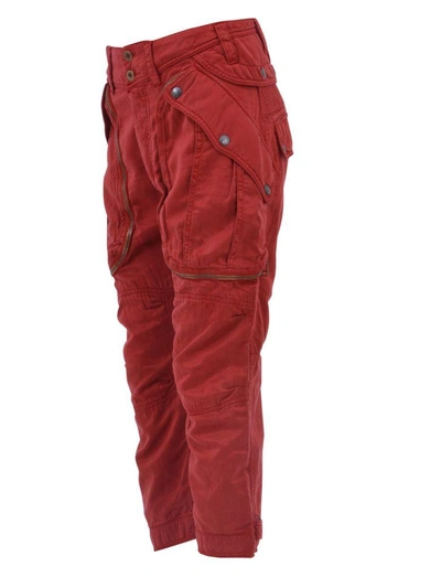 Shop Faith Connexion Sultan Cargo Trousers In Red