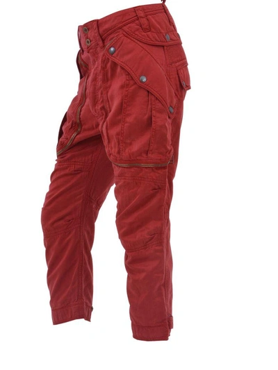 Shop Faith Connexion Sultan Cargo Trousers In Red