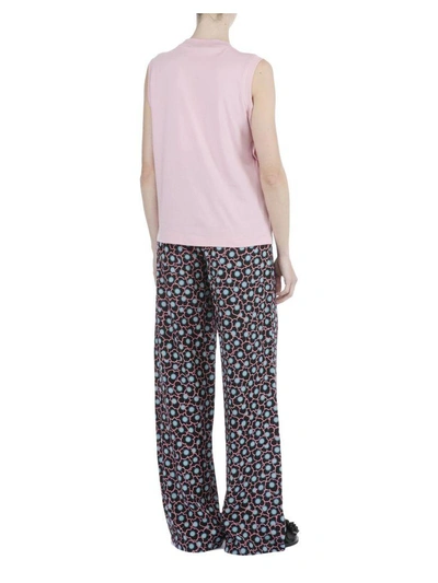 Shop Marni Cotton T-shirt In Cinder Rose