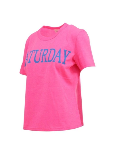 Shop Alberta Ferretti Saturday T-shirt In Pink