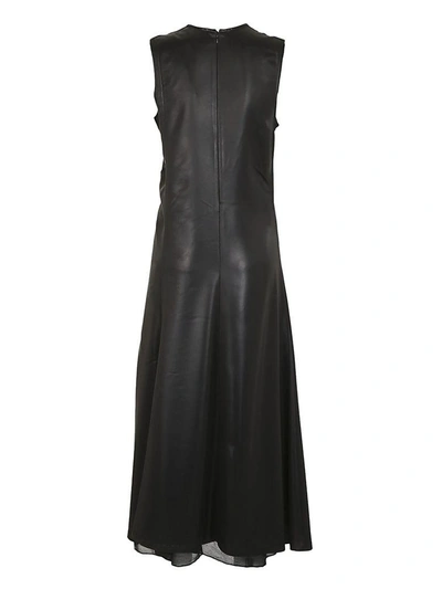 Shop Paco Rabanne Sleeveless Midi Dress In Black