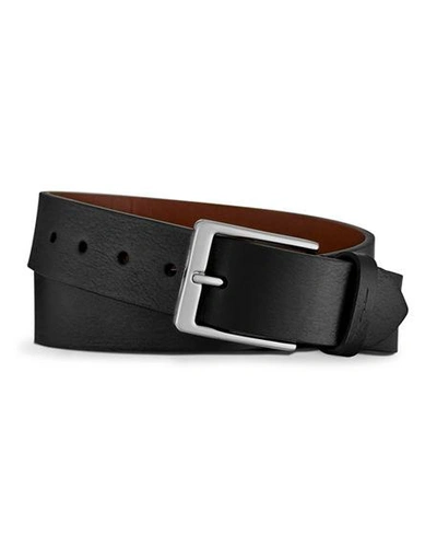 Shop Shinola Men's Lightning Bolt Leather Belt In Black