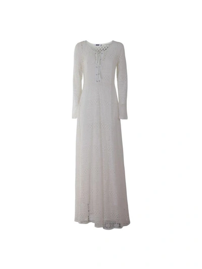 Shop Brigitte Bardot Long Dress In White