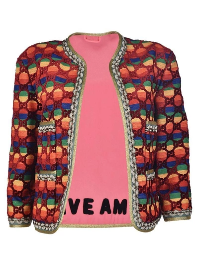 Shop Gucci Gg Rainbow Jacket In Multicolore