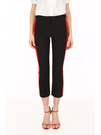 Shop Alexander Mcqueen Trousers With Side Bands In Black