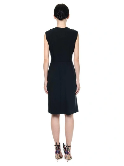 Shop Lanvin Black Swan Embellished Dress