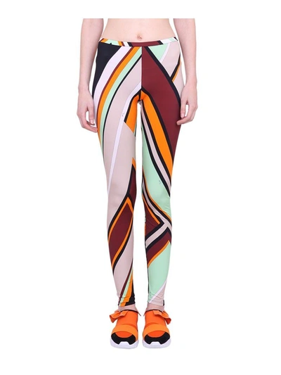 Shop Emilio Pucci Printed Tights In Multicolor
