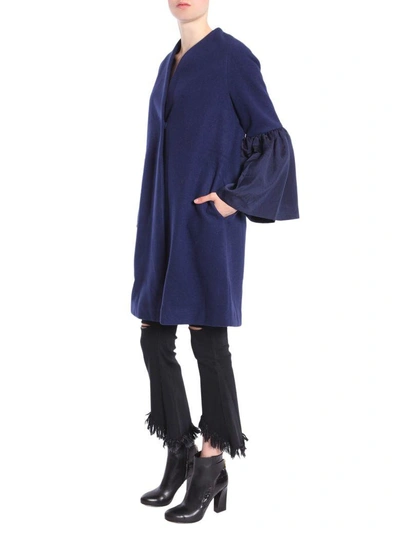 Shop Jovonna Faye Coat In Blu