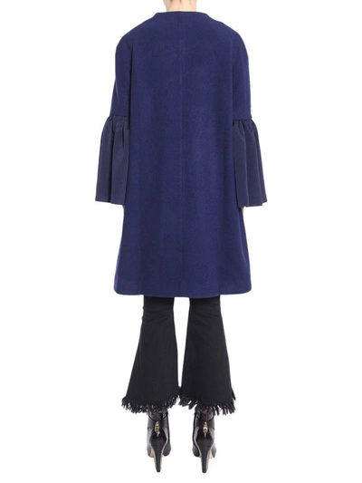 Shop Jovonna Faye Coat In Blu