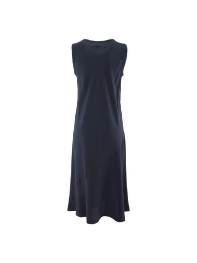 Shop Aspesi Silk Dress In Blue