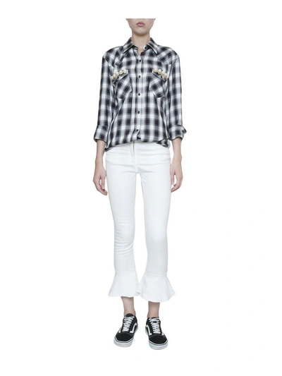 Shop Forte Couture Pamplona Cotton Denim Jeans In Bianco