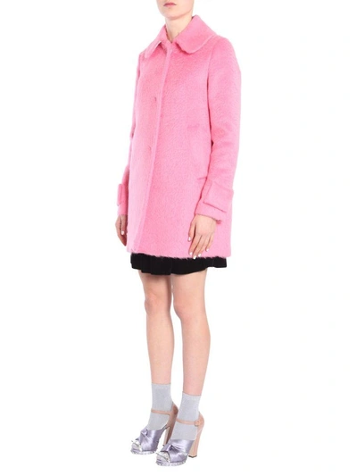 Shop N°21 Alpaca And Wool Coat In Rosa