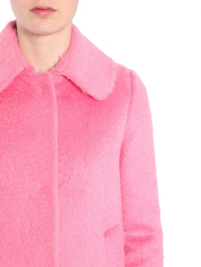 Shop N°21 Alpaca And Wool Coat In Rosa