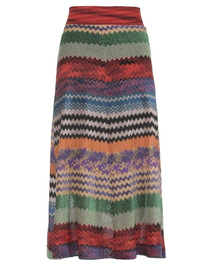 Shop Missoni Lurex Skirt In Multicolor