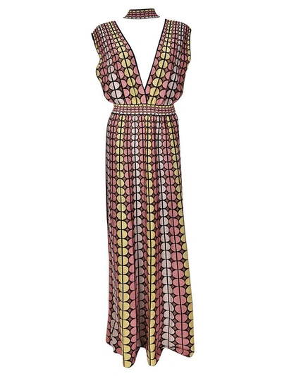Shop M Missoni Circle Print Dress In Multicolor