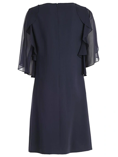 Shop Blumarine Dress In Blu Navy