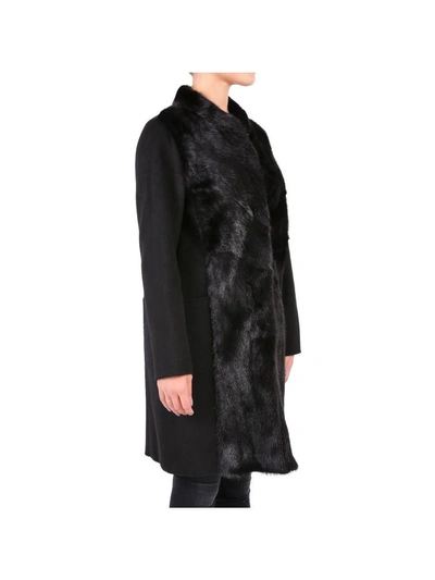 Shop Rizal Wool And Cashmere Coat In Black