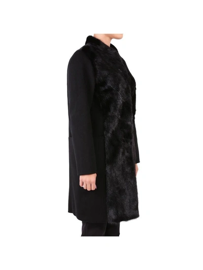 Shop Rizal Wool And Cashmere Coat In Black