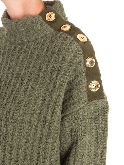 Shop Boutique Moschino Sweater In Green