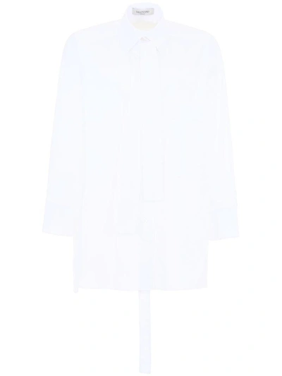 Shop Valentino Tunic Shirt In Bianco (white)