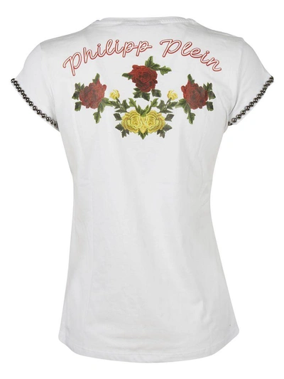 Shop Philipp Plein Roses T-shirt