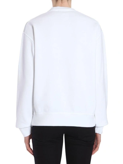 Shop Dsquared2 Be Cool Be Nice Sweatshirt In Bianco