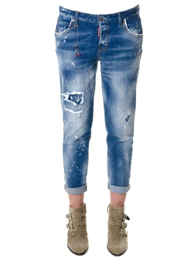 Shop Dsquared2 Hockney Jeans In Denim