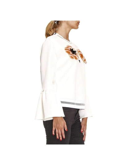 Shop Fendi Sweatshirt Sweater Women  In White