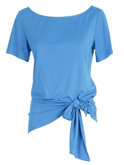Shop Versace Short Sleeve T-shirt In Gcobalto Oceano