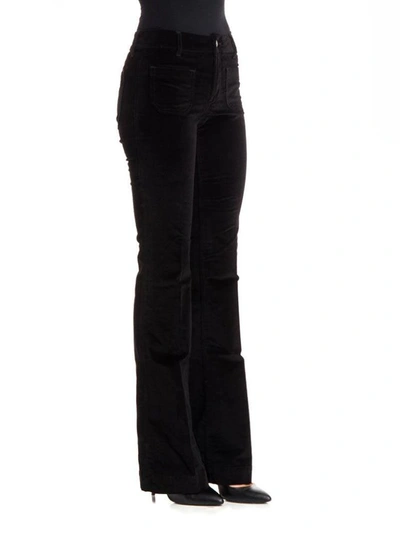 Shop The Seafarer Seafarer - Velvet Trousers In Black