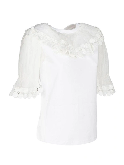 Shop Chloé Chloe Tshirt In White