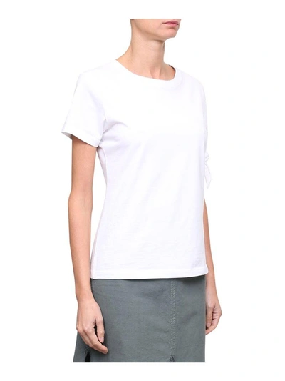 Shop Jw Anderson Single Knot Cotton T-shirt In Bianco