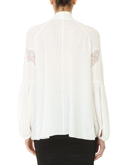 Shop Givenchy White Lace Blouse