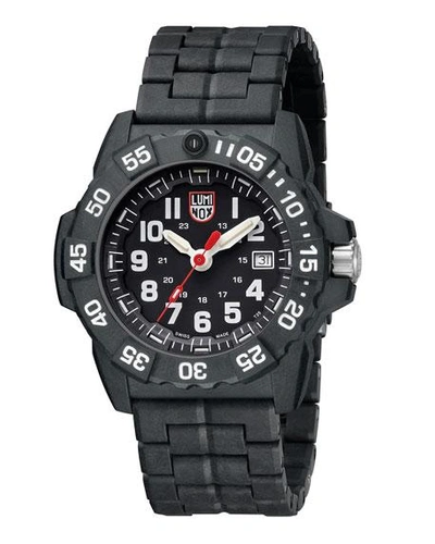 Shop Luminox Men's 3500 Series Ultra-light Watch In Black/white
