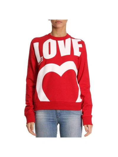 Shop Love Moschino Sweater Sweater Women Moschino Love In Red
