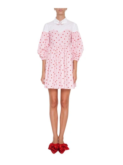 Shop Vivetta Marte Cotton Dress In Rosa