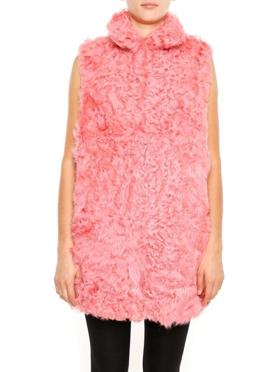 Shop Numerootto Kalgan Fur Vest In Dark Pink|rosa
