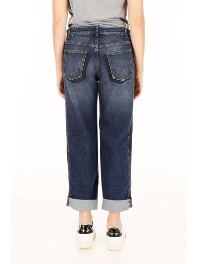 Shop Alexander Mcqueen Boyfriend Jeans In Vintage Washblu