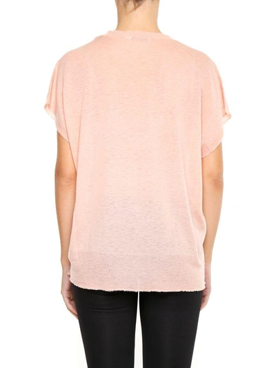 Shop Alexander Wang V-neck Top In Rose|rosa