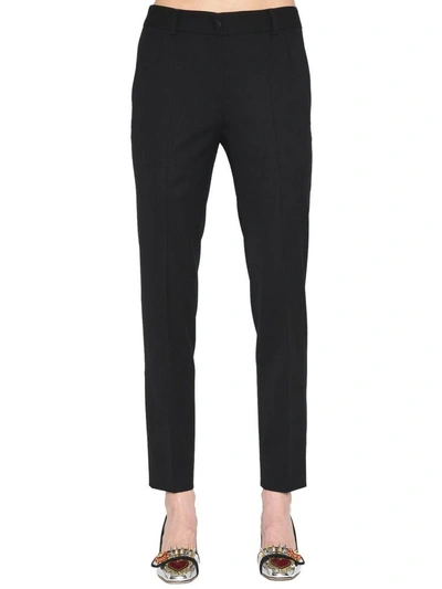 Shop Dolce & Gabbana Trousers In Black