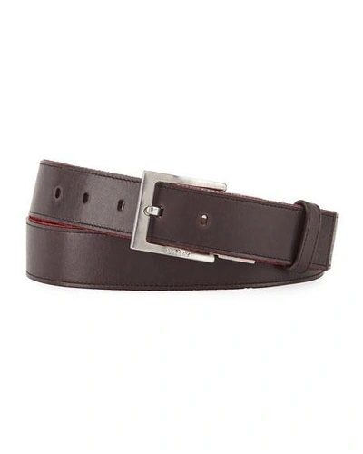 Shop Bally Tonnil Reversible Belt In Brown/black