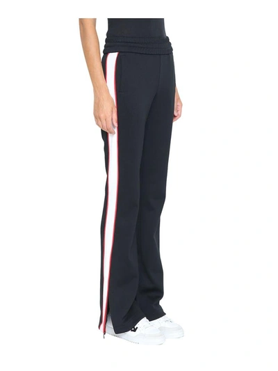 Shop Off-white Wide Leg Track Pants In Nero