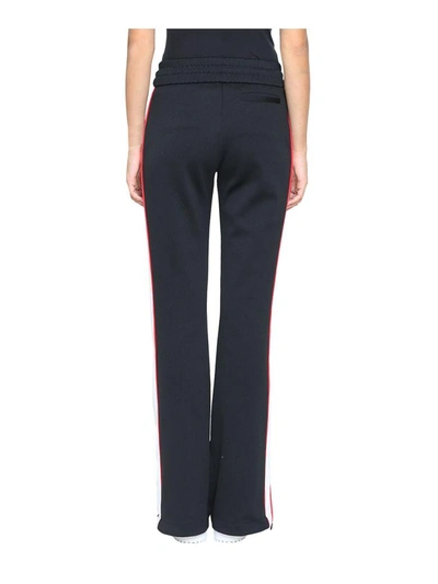 Shop Off-white Wide Leg Track Pants In Nero
